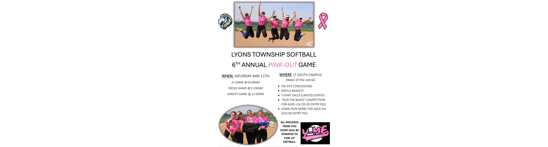 LT Softball Pink-Out Game